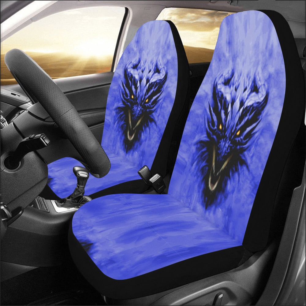 Blue Shadow Dragon Car Seat Covers (Set of 2)