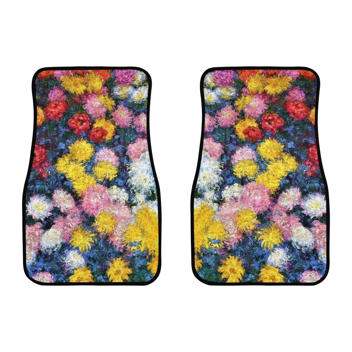 Monet's Carnations Front Floor Mats (2pcs)