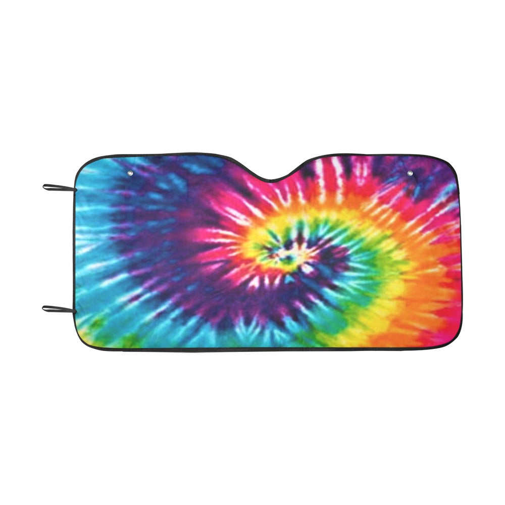 Rainbow Tie Dye Auto Sun Shade 55" x 29.53"