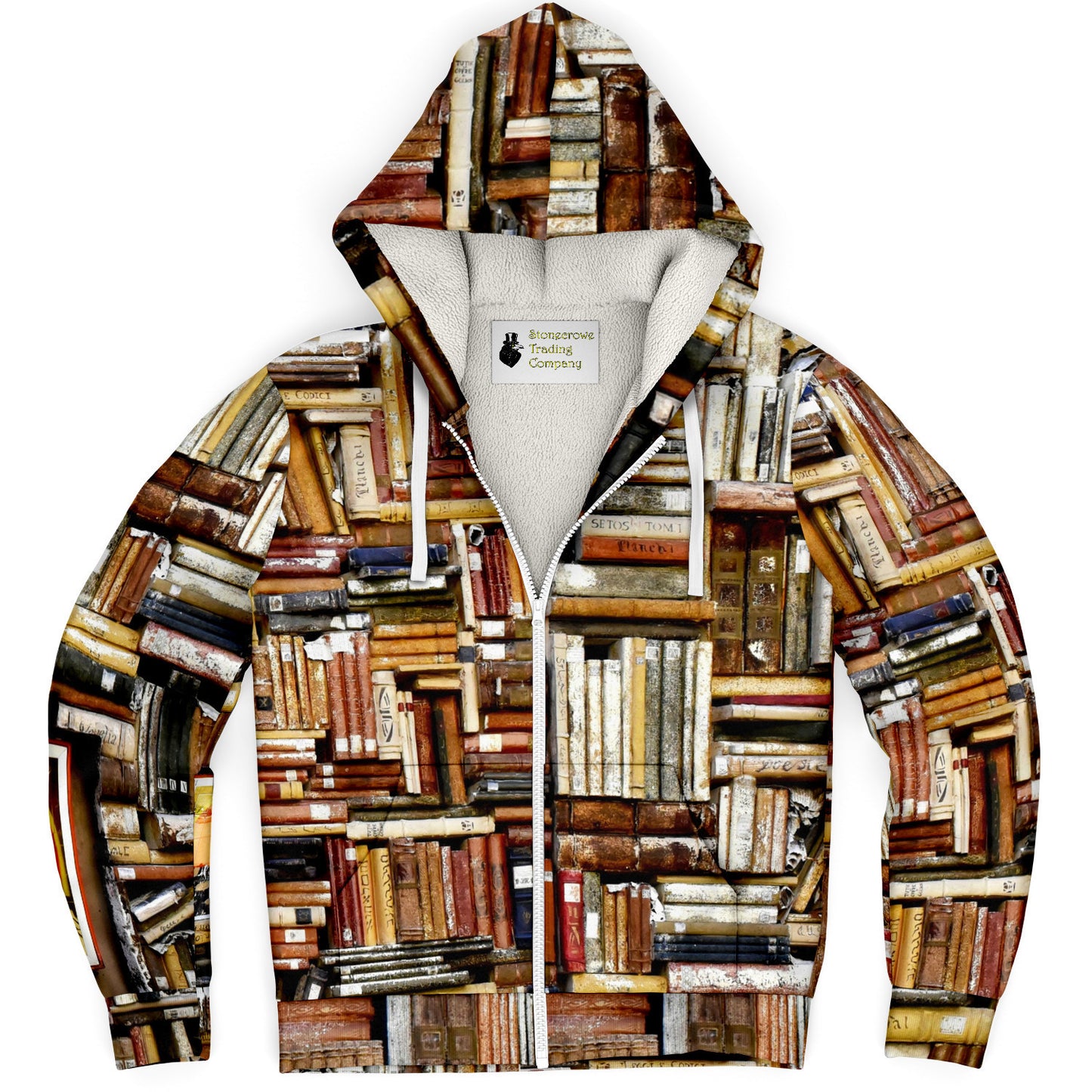 Bibliophile Zip Up Microfleece Hoodie