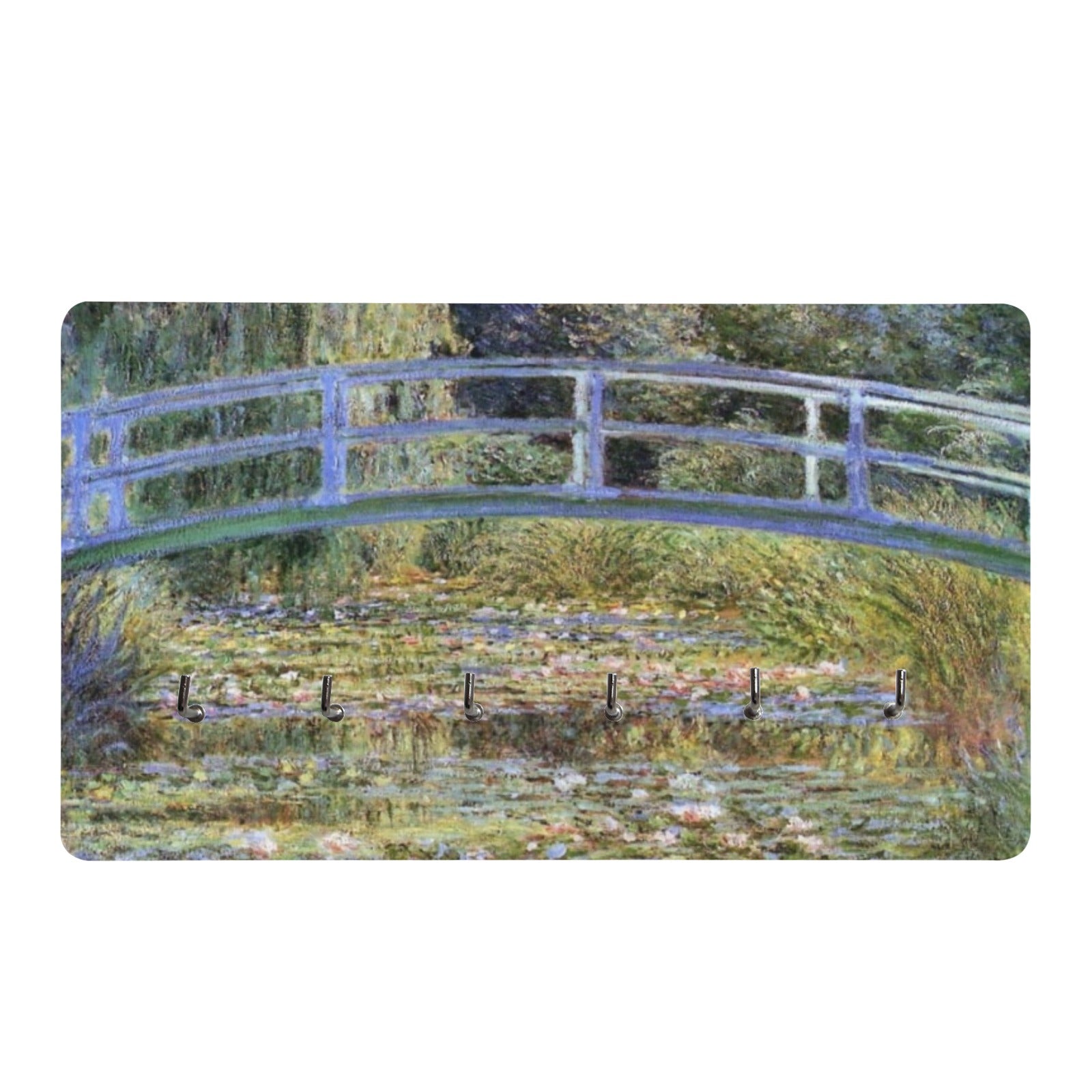 Waterlily Pond by Monet Wall Mounted Decor Key Holder