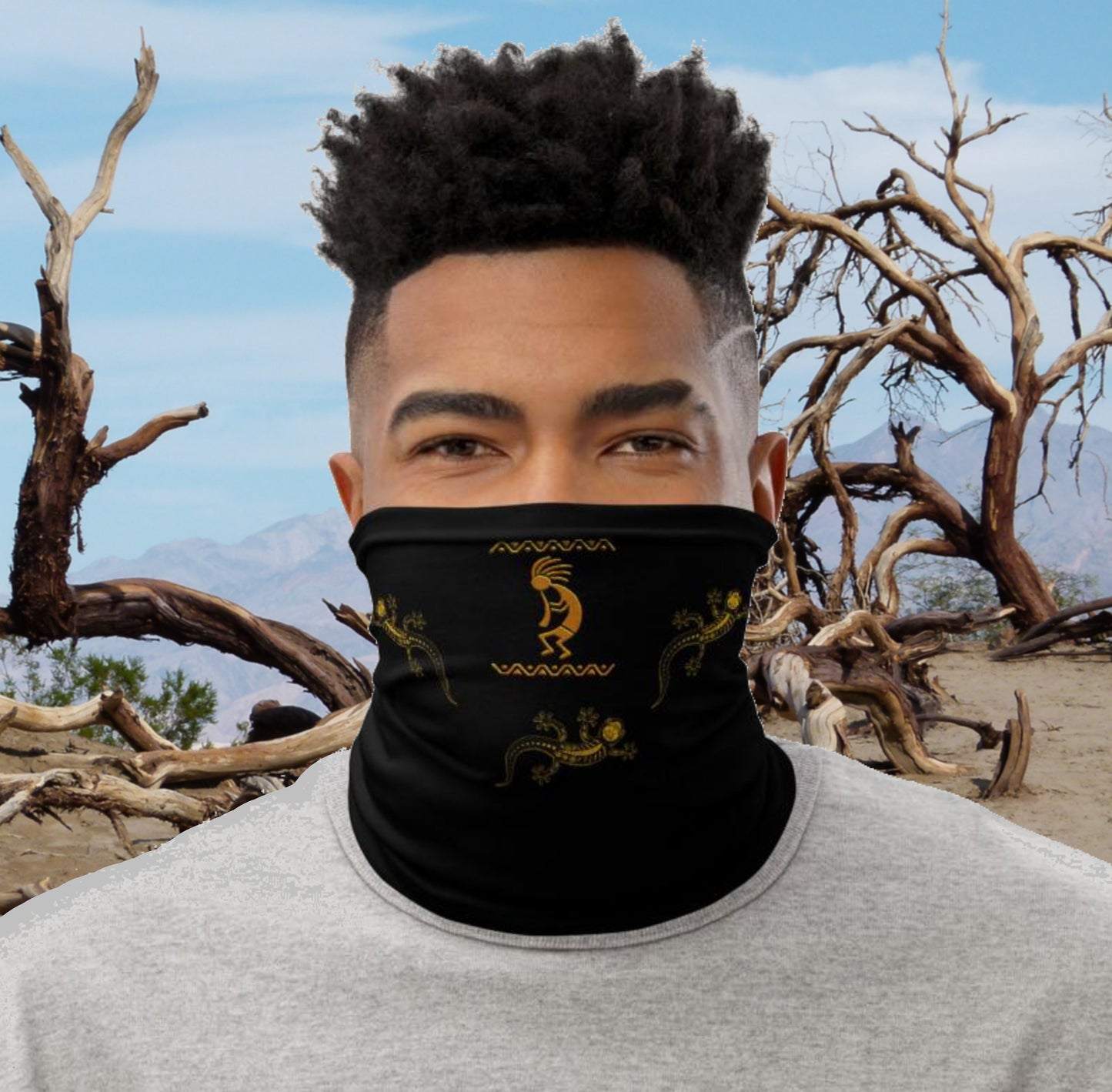 Kokopelli & Friends Neck Gaiter