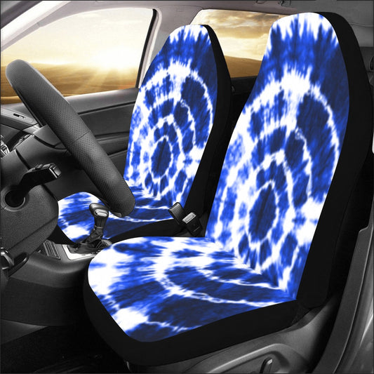 Blue Shibori Tie Dye Bucket Seat Covers