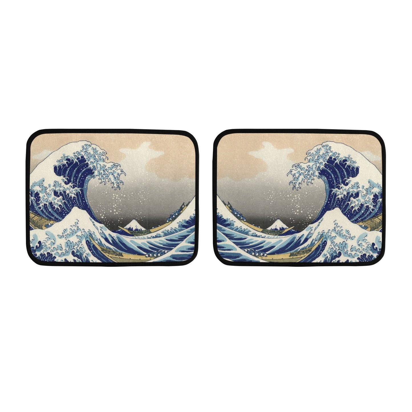 The Great Wave off Kanagawa by Katsushika Hokusai Back Floor Mats (2pcs)