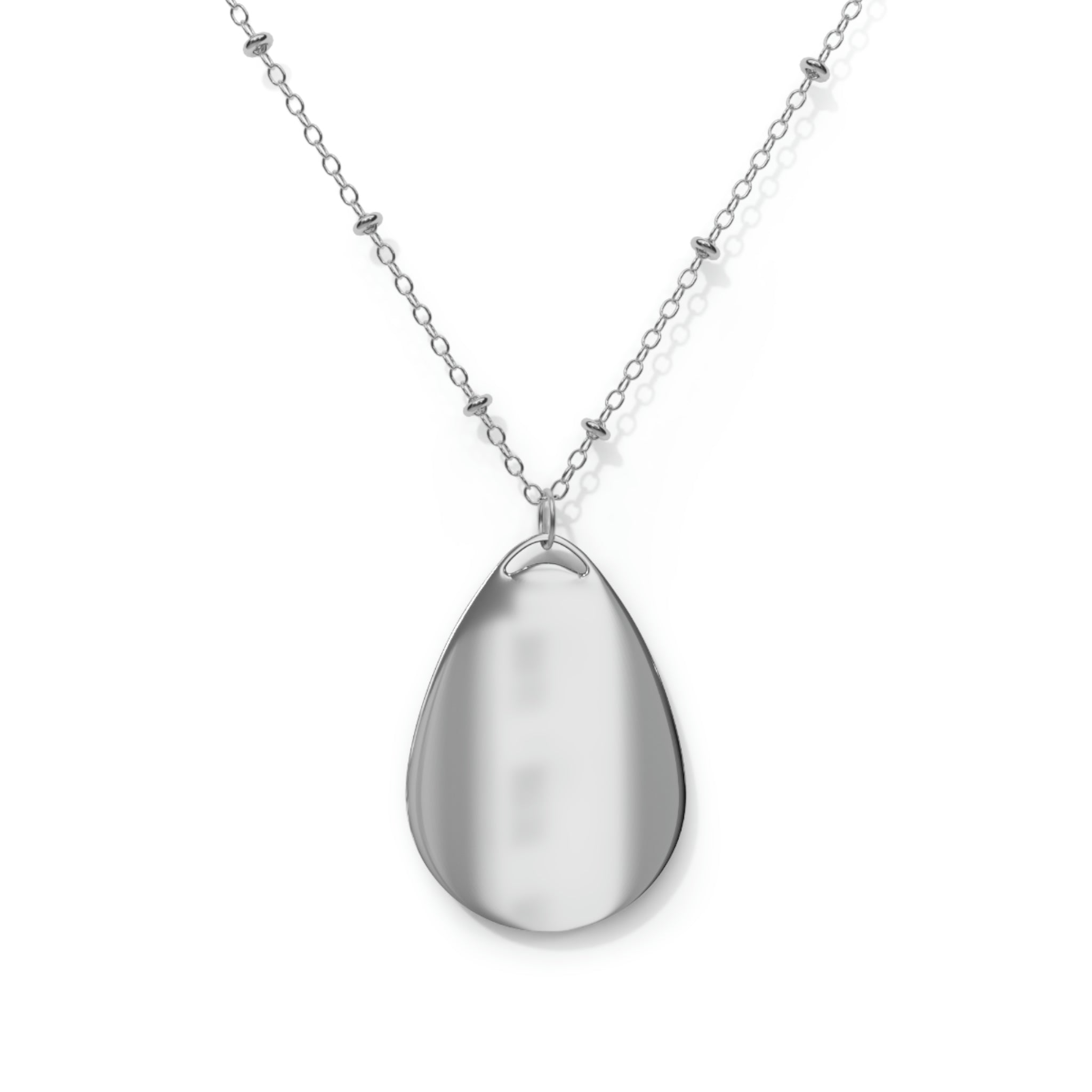The Scream by Edvard Munch Oval Necklace