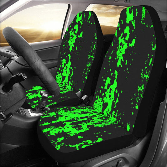 Neon Green Spray Bucket Seat Covers