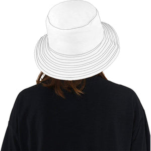 Llama Security White Printed Bucket Hat