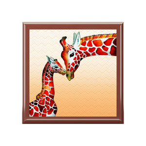Giraffe Mom Jewelry Box