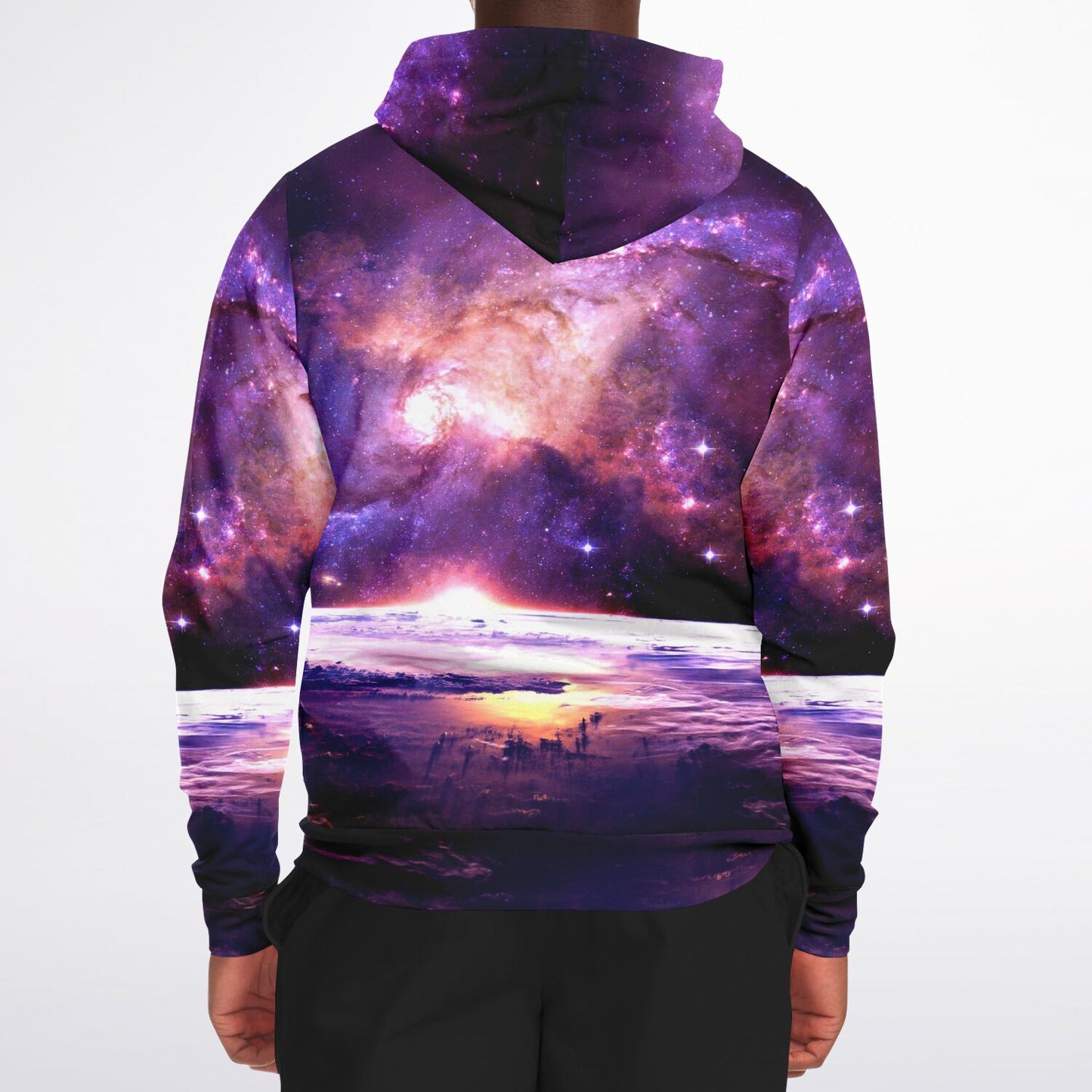 Purple Space Zip Up Hoodie