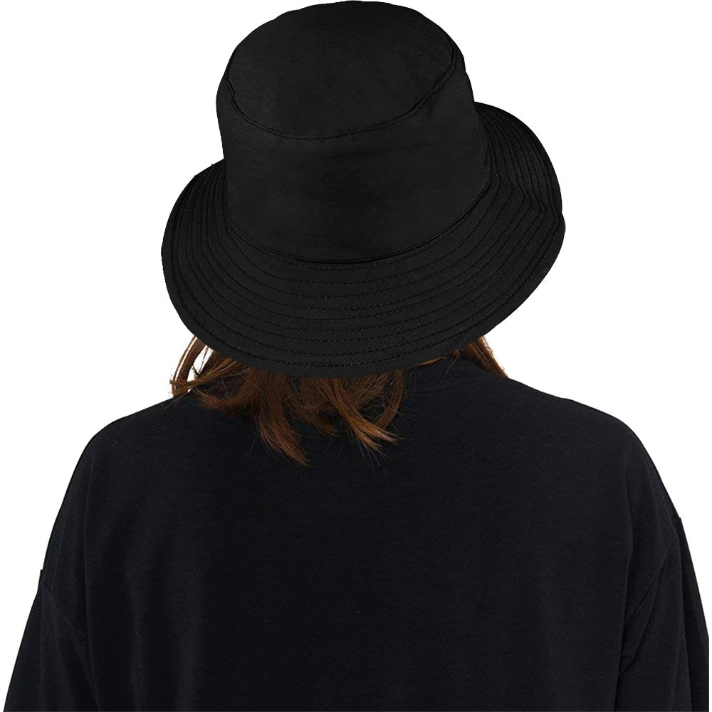 Llama Security Black Printed Bucket Hat