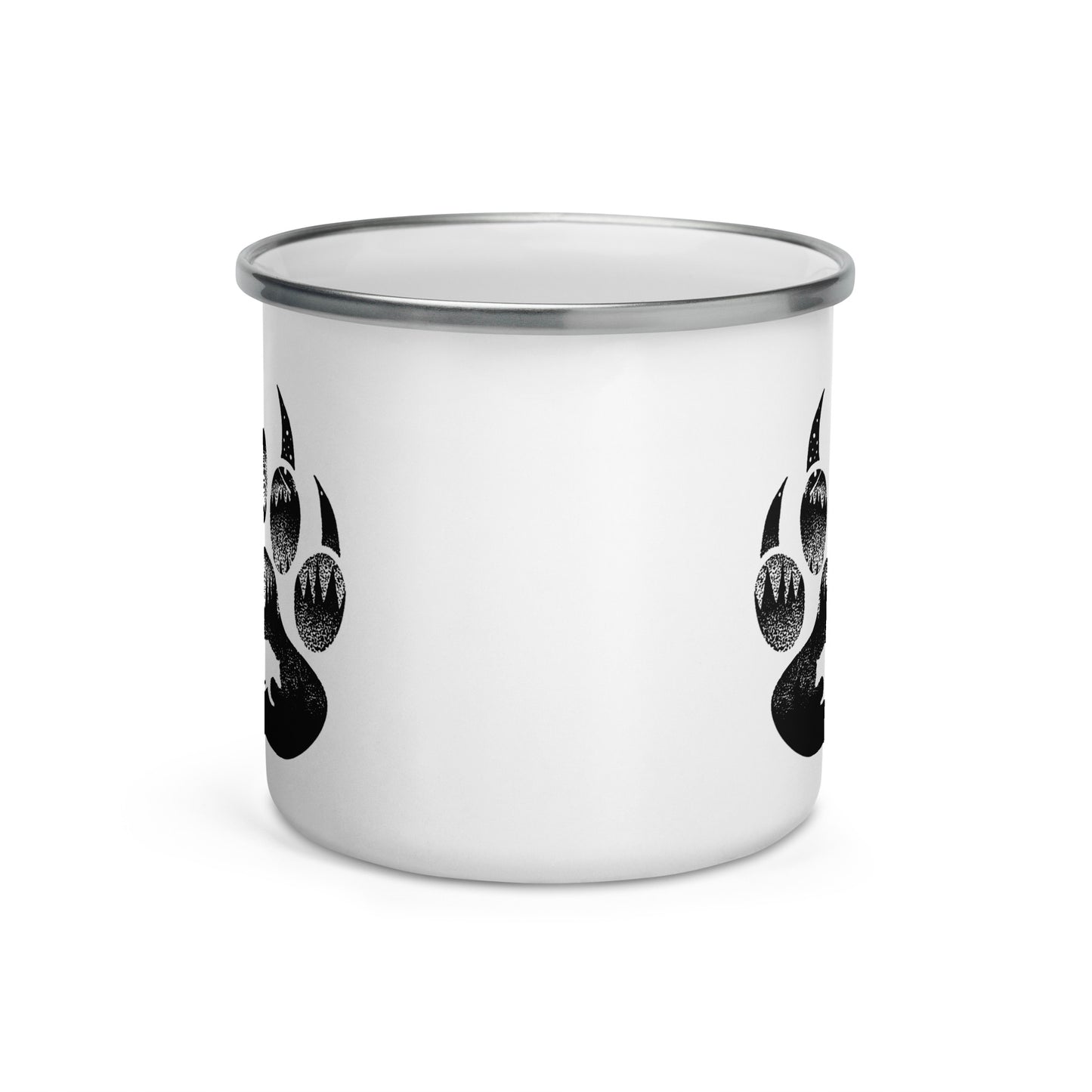 Bear Paw Enamel Mug