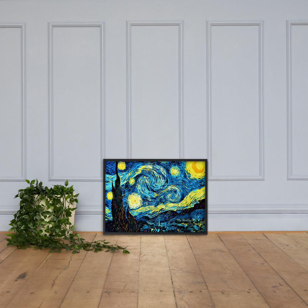 Starry Night Framed Matte Paper Poster