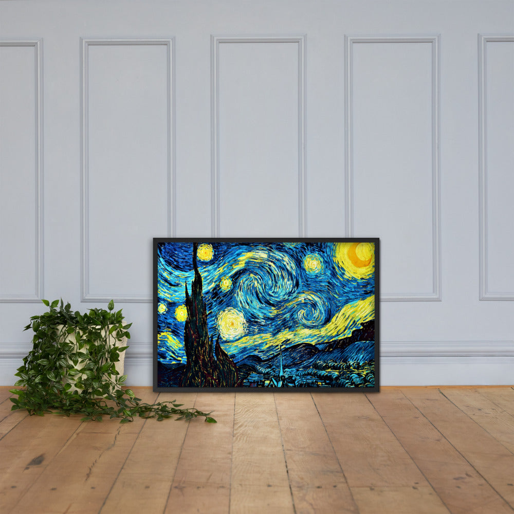 Starry Night Framed Matte Paper Poster