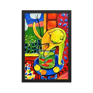 Henri Matisse Cat With Red Fishes Framed Poster