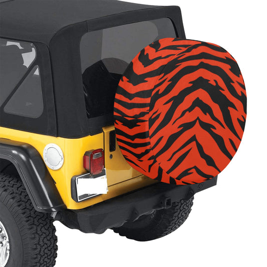 Bengal Tiger Stripe Spare Tire Cover (Large) (17")