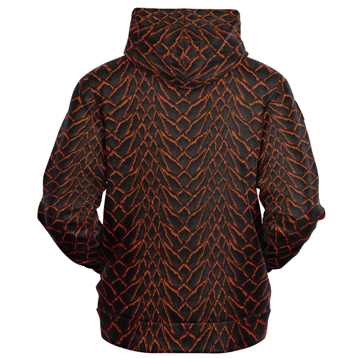 Molten Dragon Scale Zip Up Hoodie