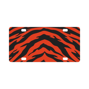 Tiger Stripe Classic License Plate