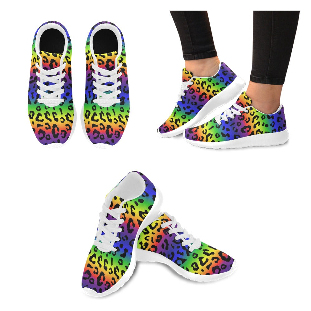Women's Rainbow Leopard Sneakers
