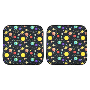 Solar System Car Sun Shade (28" x 28") (Small) (Two Pieces)