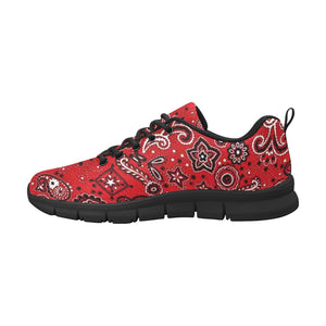 Red Bandana Women's Breathable Sneakers