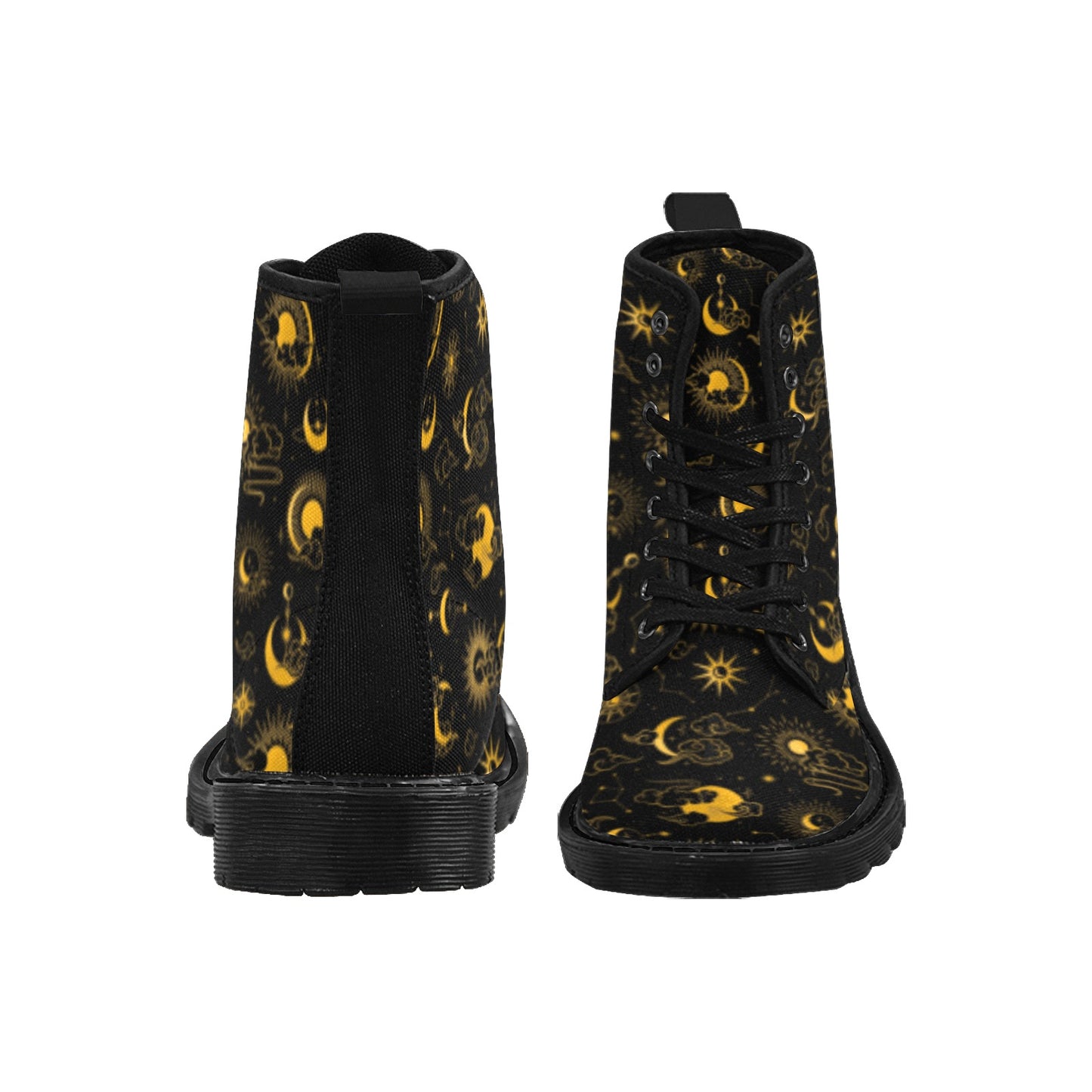 Sun and Moon Women's Canvas Boots