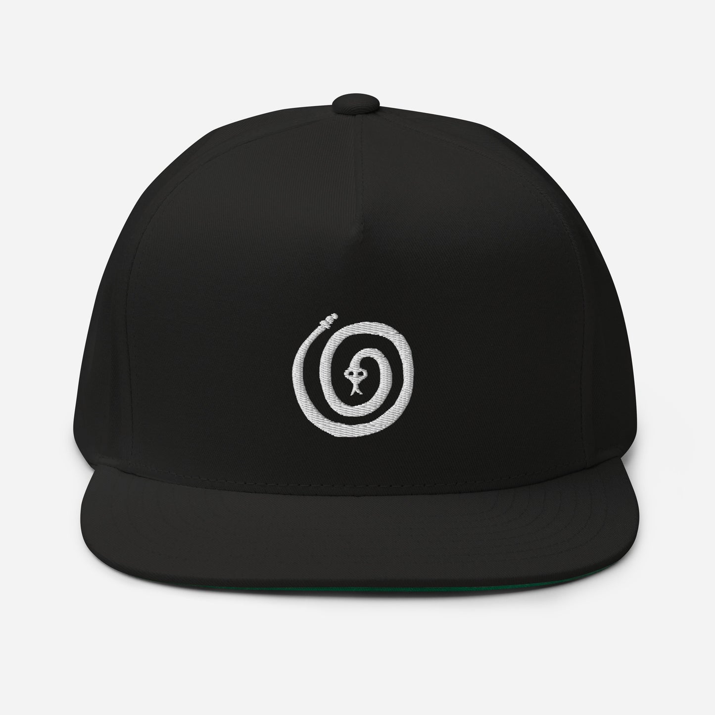 Spiral Snake Flat Bill Cap