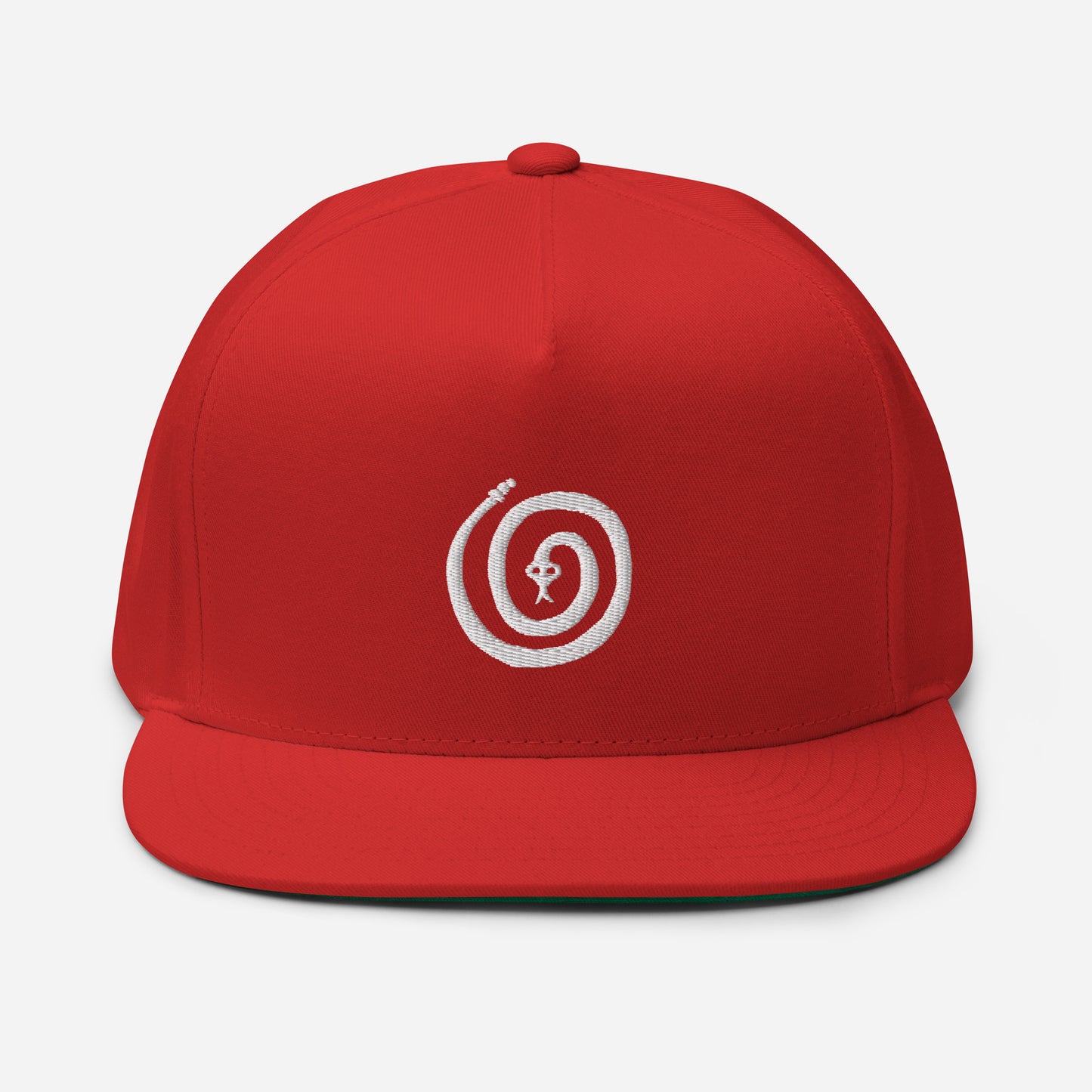 Spiral Snake Flat Bill Cap