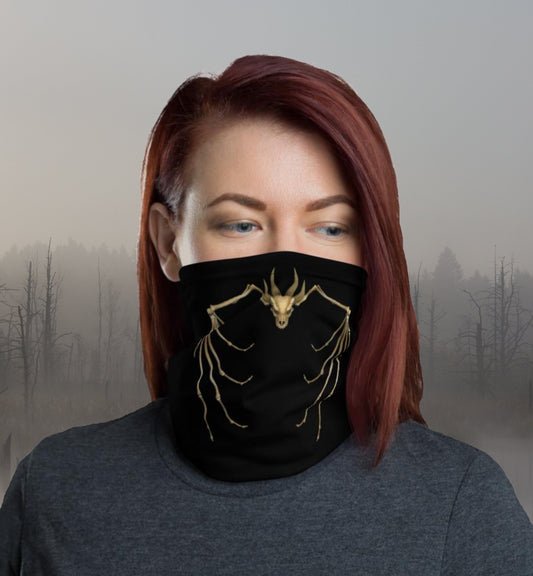 Skull and Wingbones Neck Gaiter