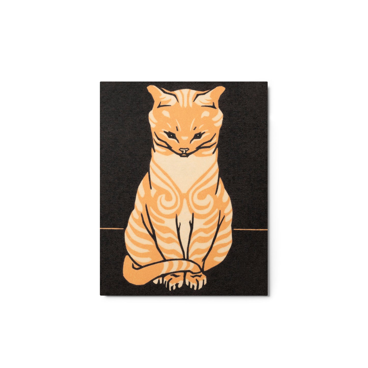 Sitting Cat Metal Prints