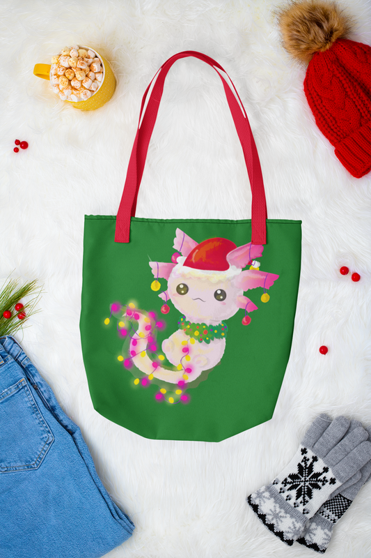 Have an Axolotl Christmas Tote Bag