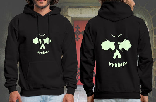 Glow in the Dark Skull Men's Hoodie