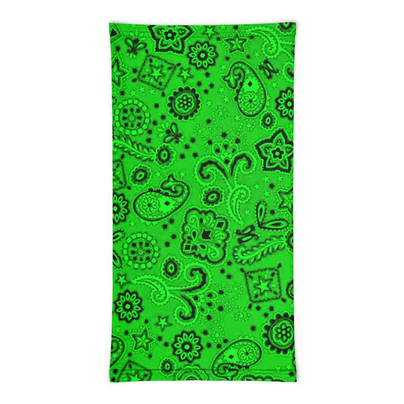 Neon Green Bandanna Neck Gaiter