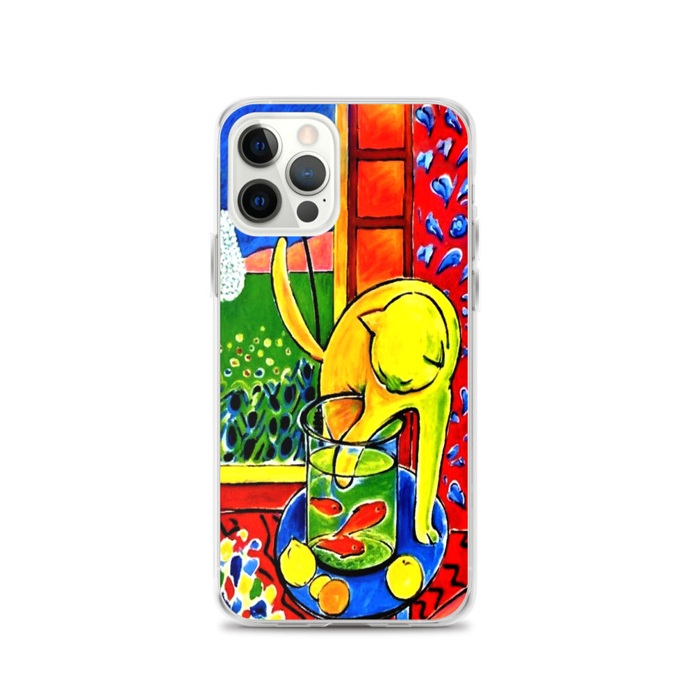 Henri Matisse Cat with Red Fishes iPhone Case