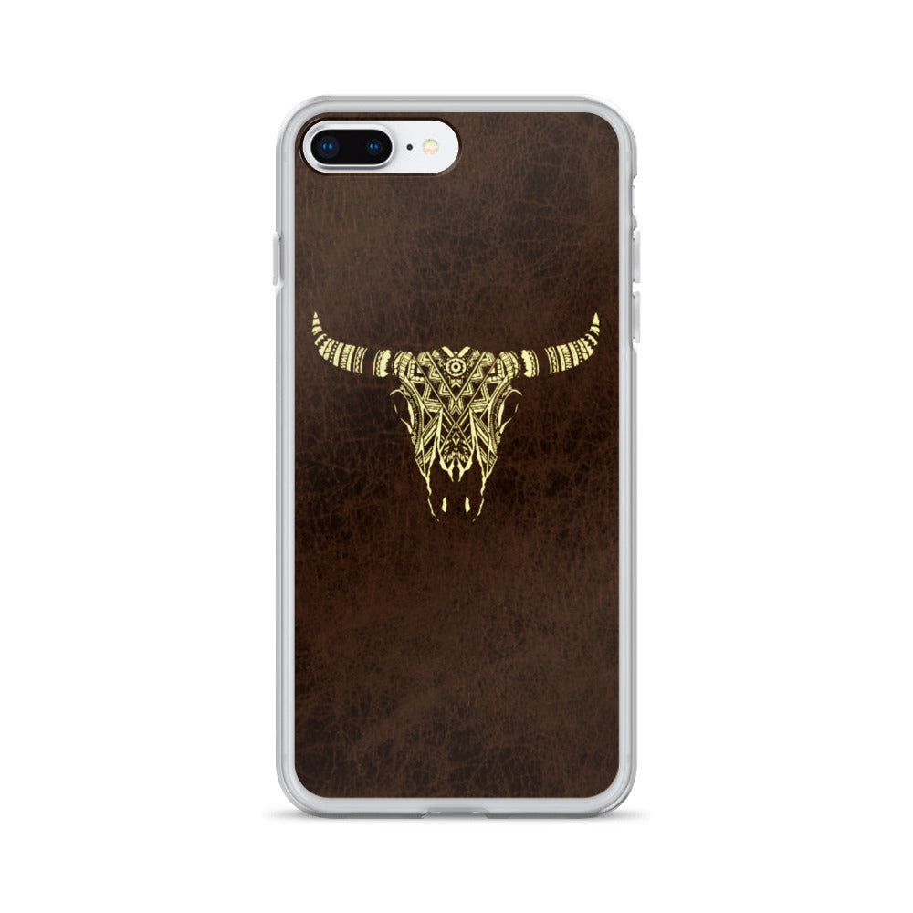 Tribal Bull Skull iPhone Case