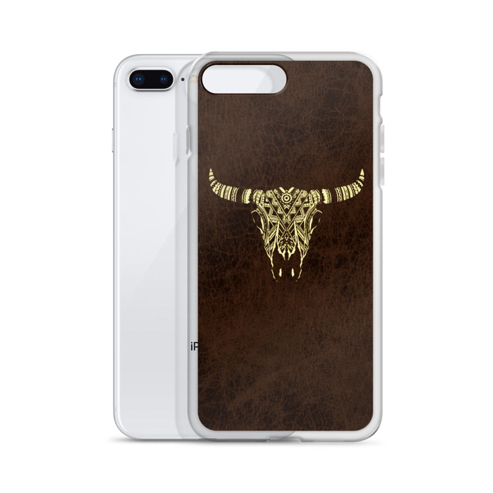 Tribal Bull Skull iPhone Case