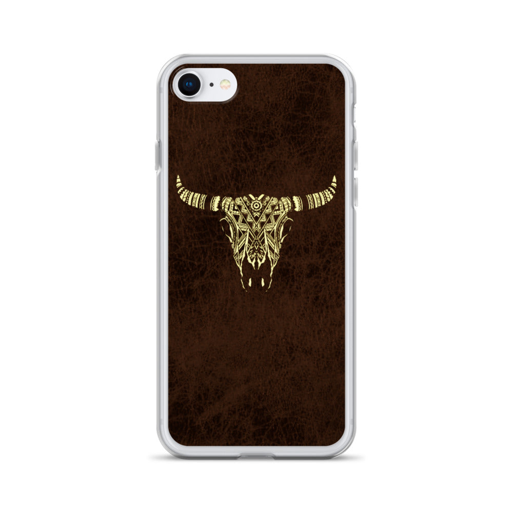 Tribal Bull Skull iPhone Case