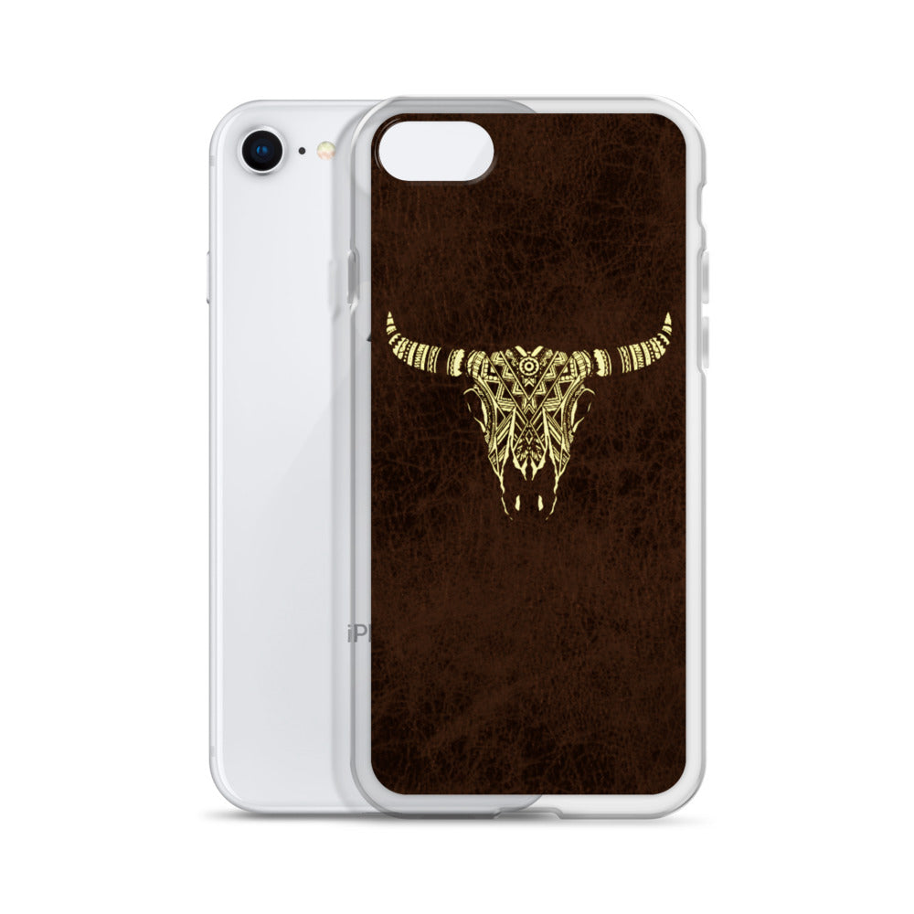 Tribal Bull Skull iPhone Case