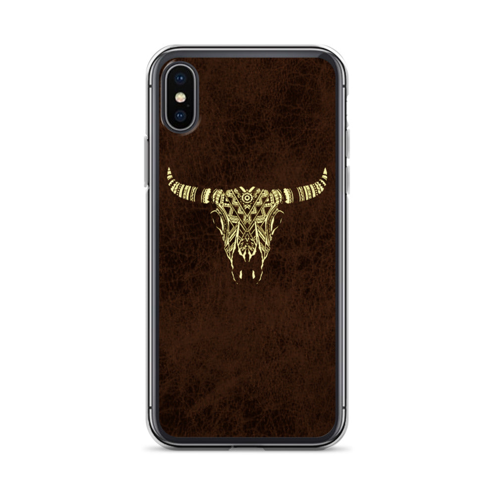 Tribal Bull Skull iPhone Case