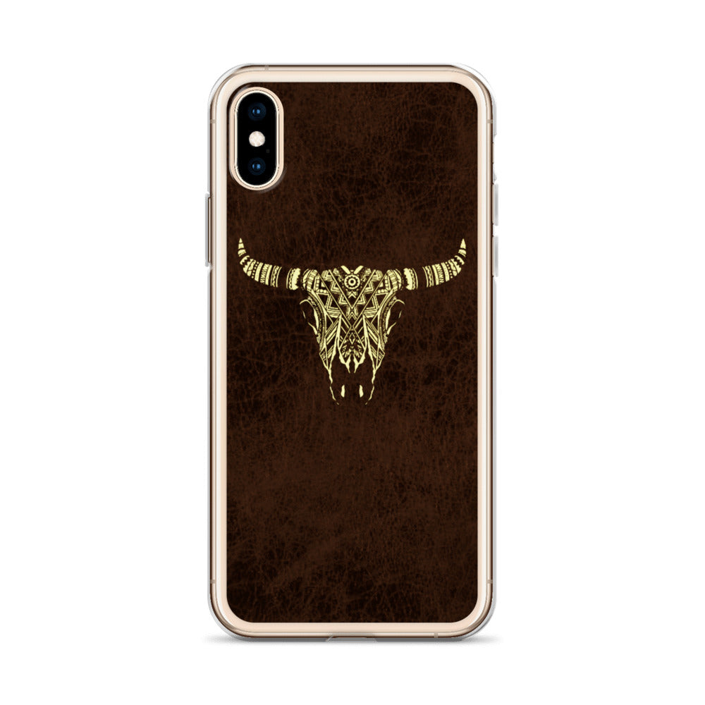 Tribal Bull Skull iPhone Case