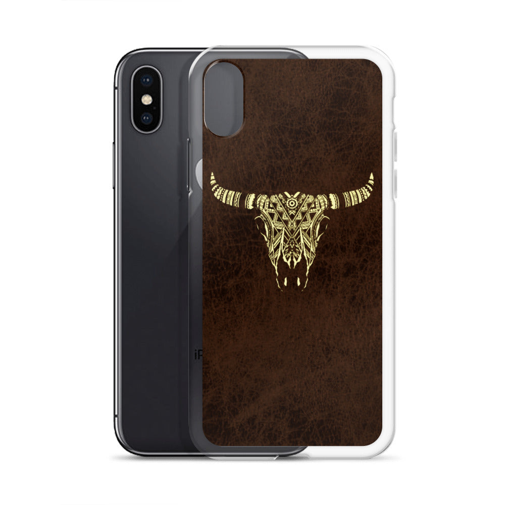 Tribal Bull Skull iPhone Case