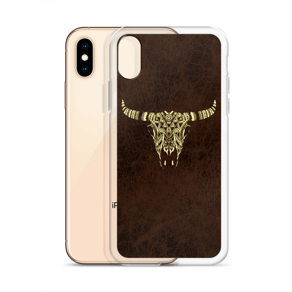 Tribal Bull Skull iPhone Case