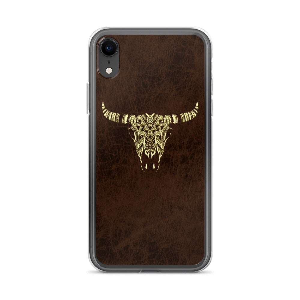 Tribal Bull Skull iPhone Case