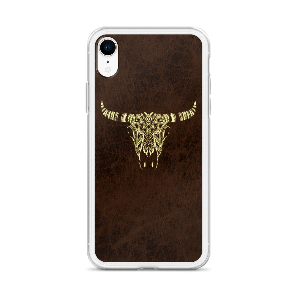 Tribal Bull Skull iPhone Case