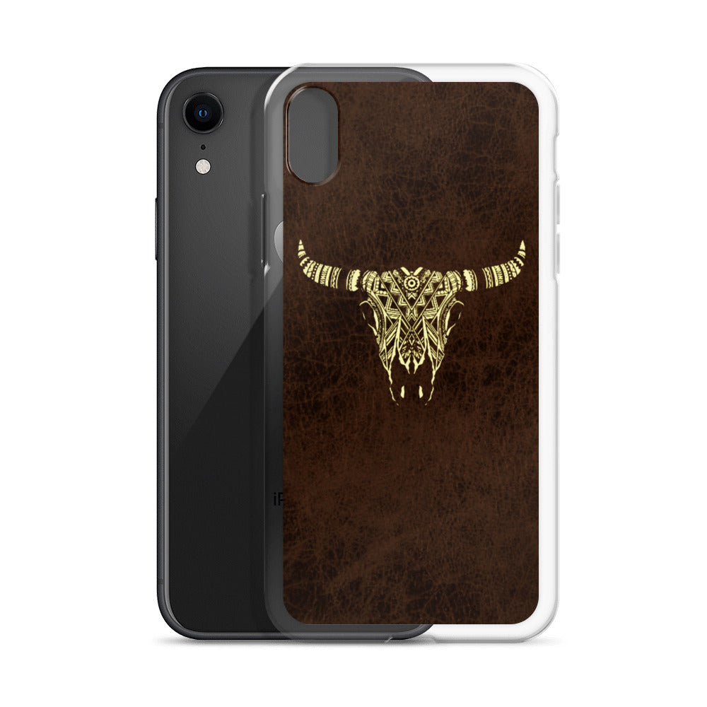 Tribal Bull Skull iPhone Case