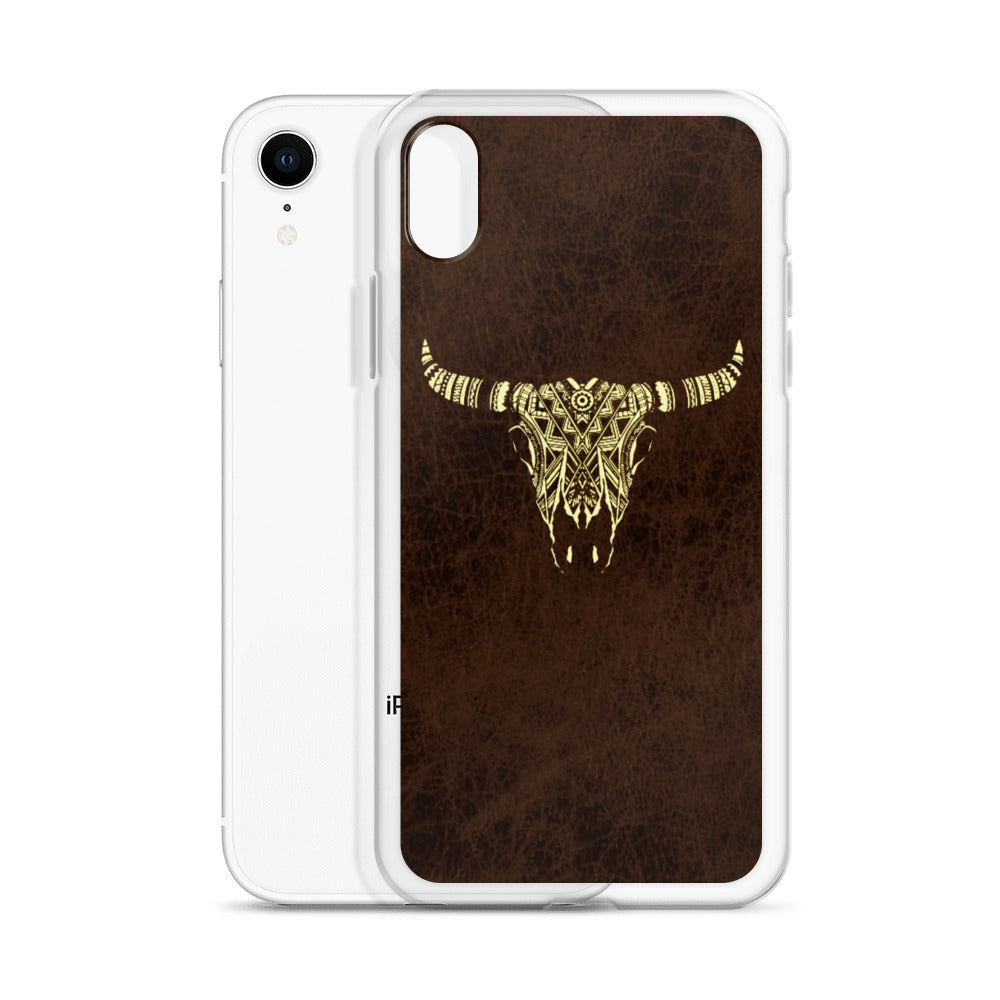 Tribal Bull Skull iPhone Case