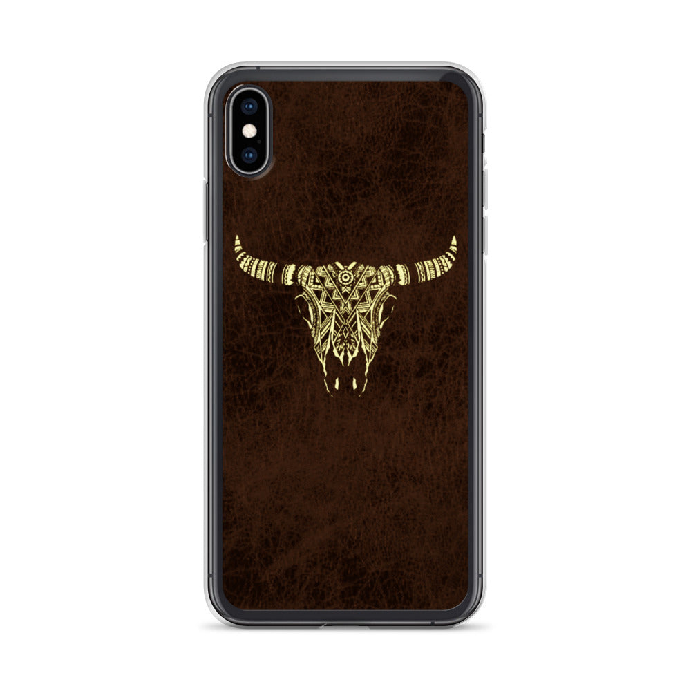 Tribal Bull Skull iPhone Case