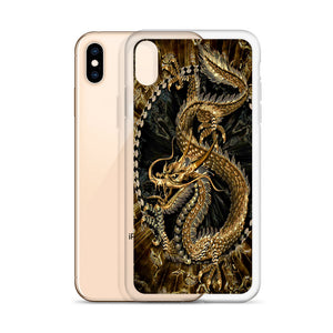Oriental Golden Dragon iPhone Case