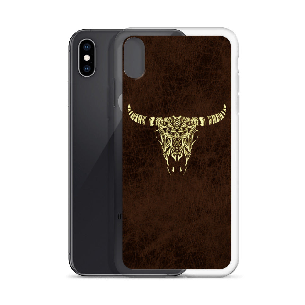 Tribal Bull Skull iPhone Case