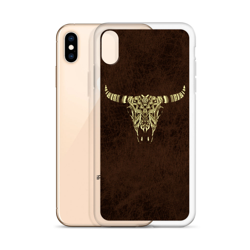 Tribal Bull Skull iPhone Case