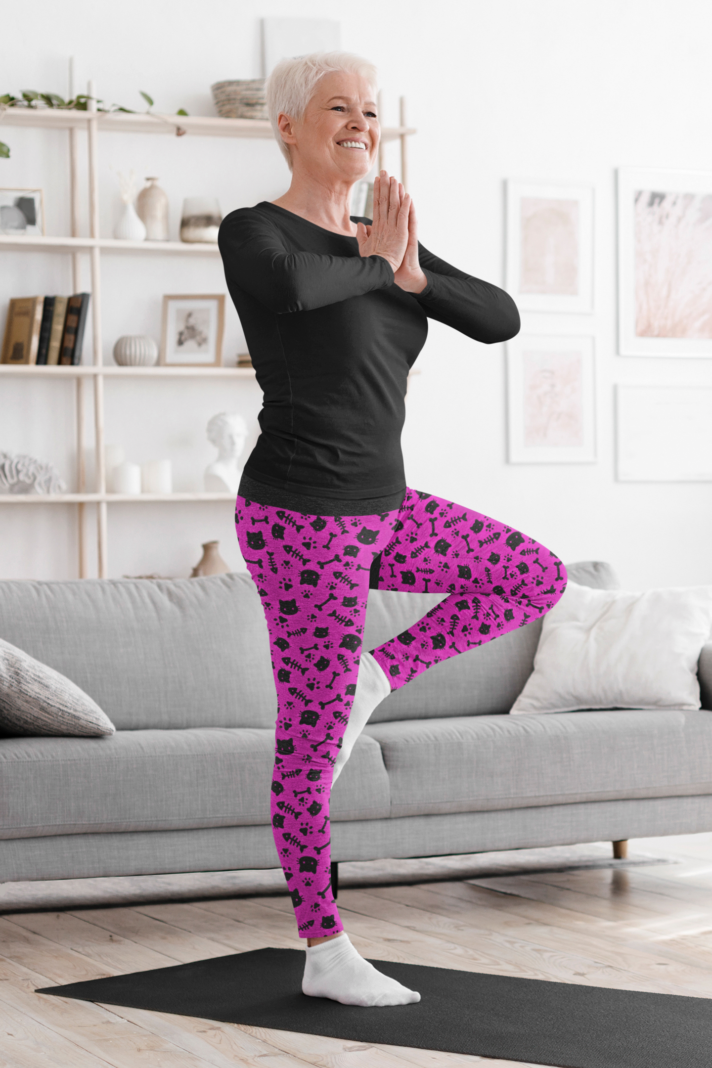 Cat and Bones Yoga Leggings